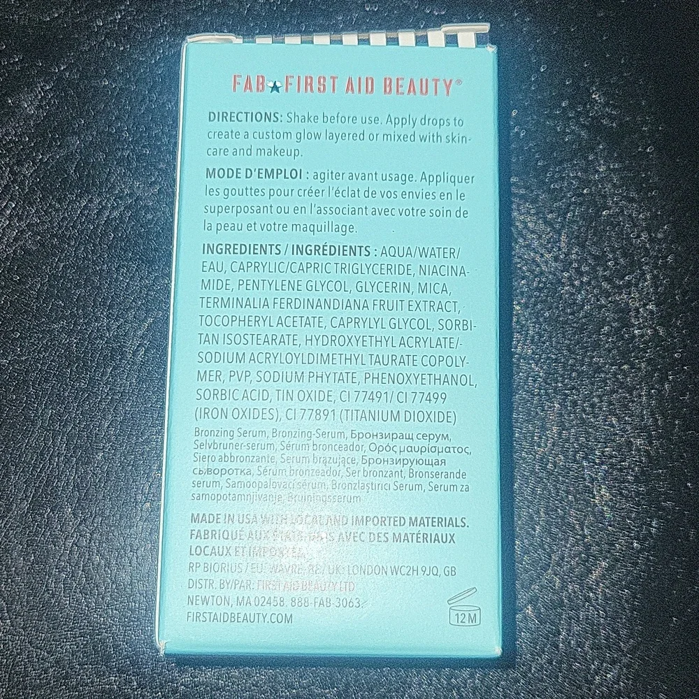 First Aid Beauty Bronze + Glow Drops W/ Niacinamide BNIB